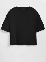 Футболка укороченная оверсайз кроп топ