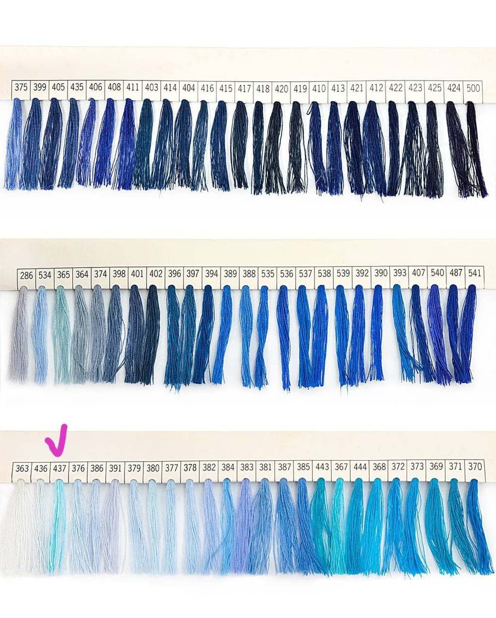 Нитки Dor Tak небесные цв.437