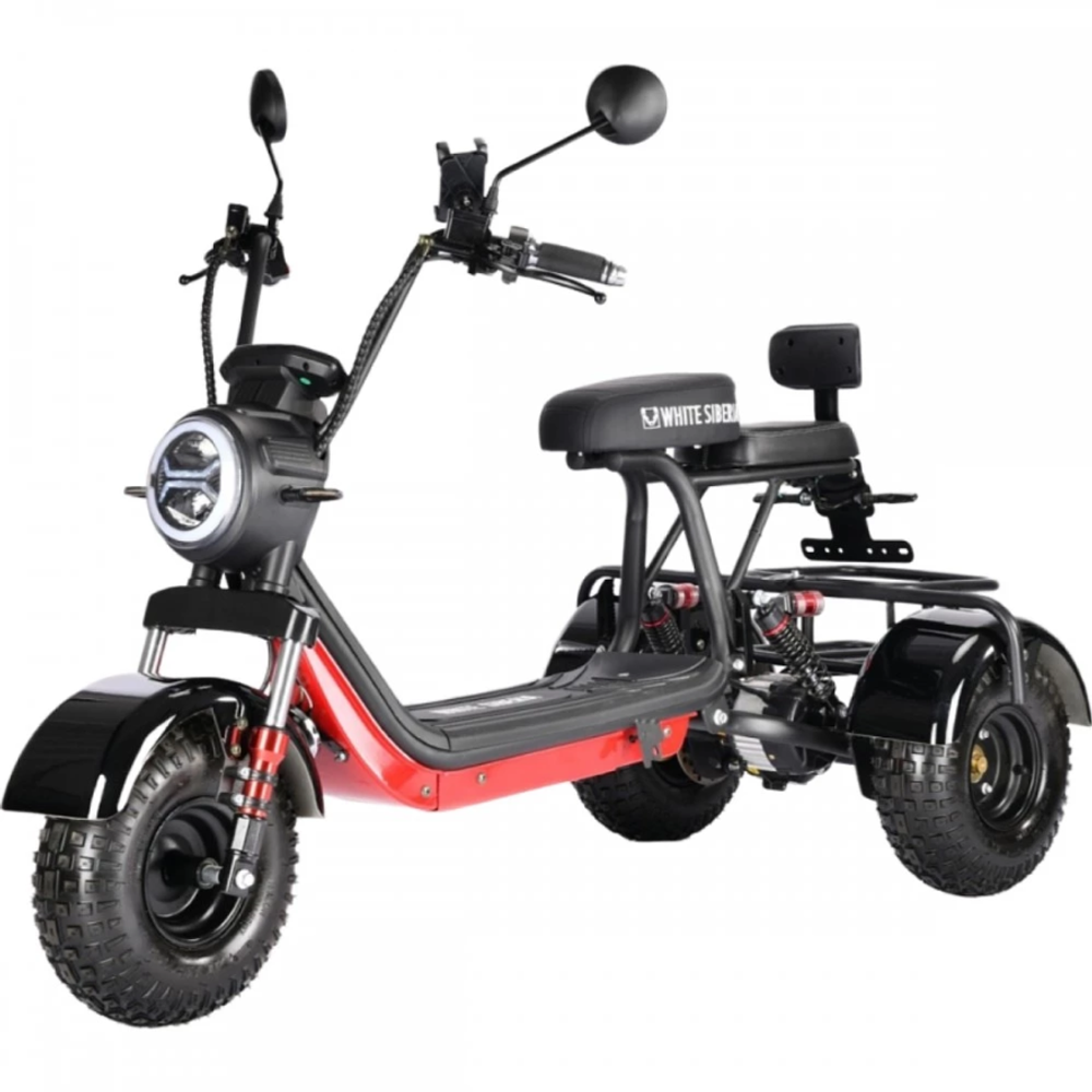 Электроскутер CityCoco WHITE SIBERIA TRIKE MINI 1500W Черный