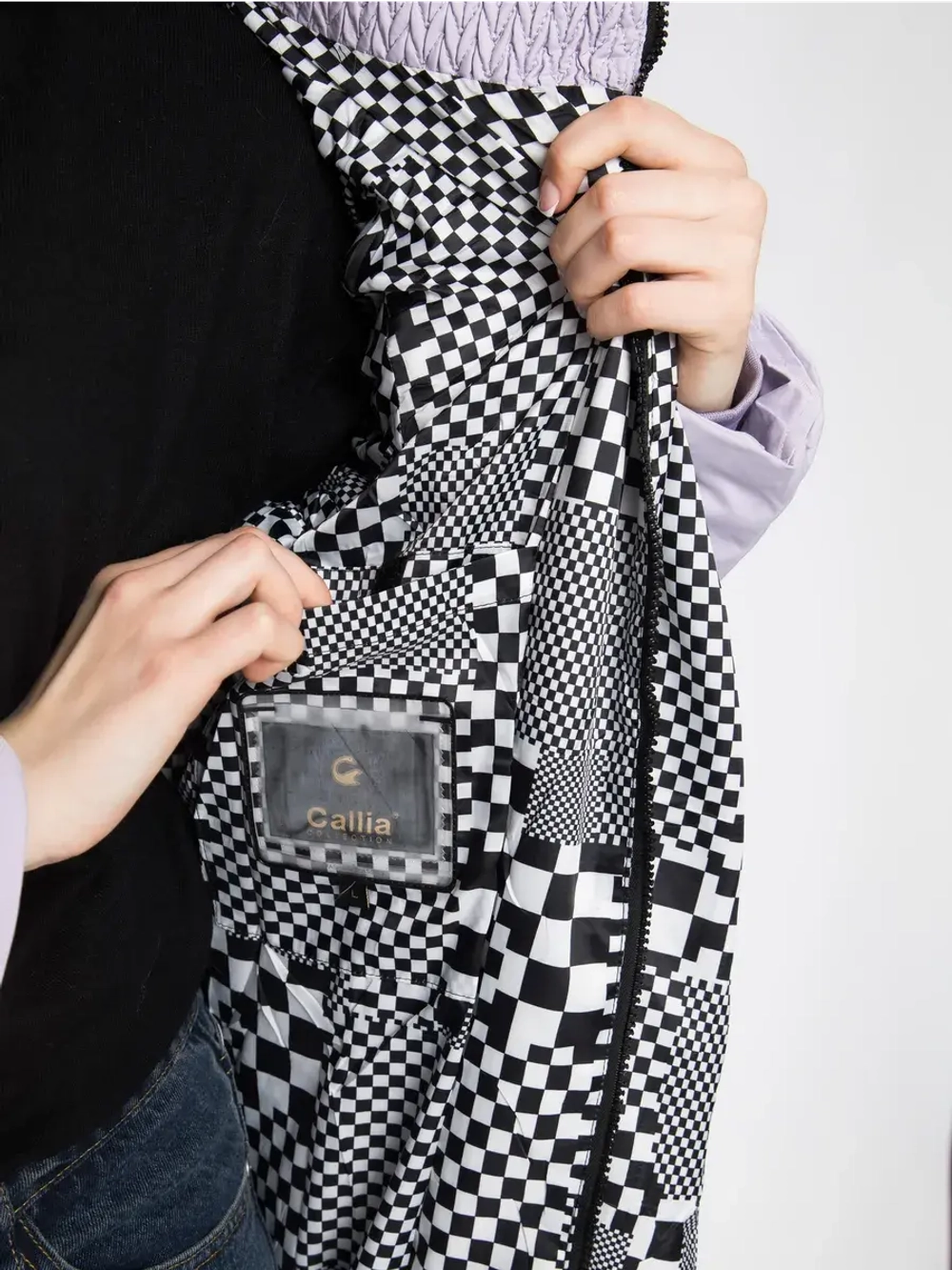 Куртка зимняя удлиненная с капюшоном