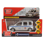 Модель ин. мет. "Renault Kangoo. Полиция" 12см, двери, баг, коробка KANGOO-P (Технопарк)