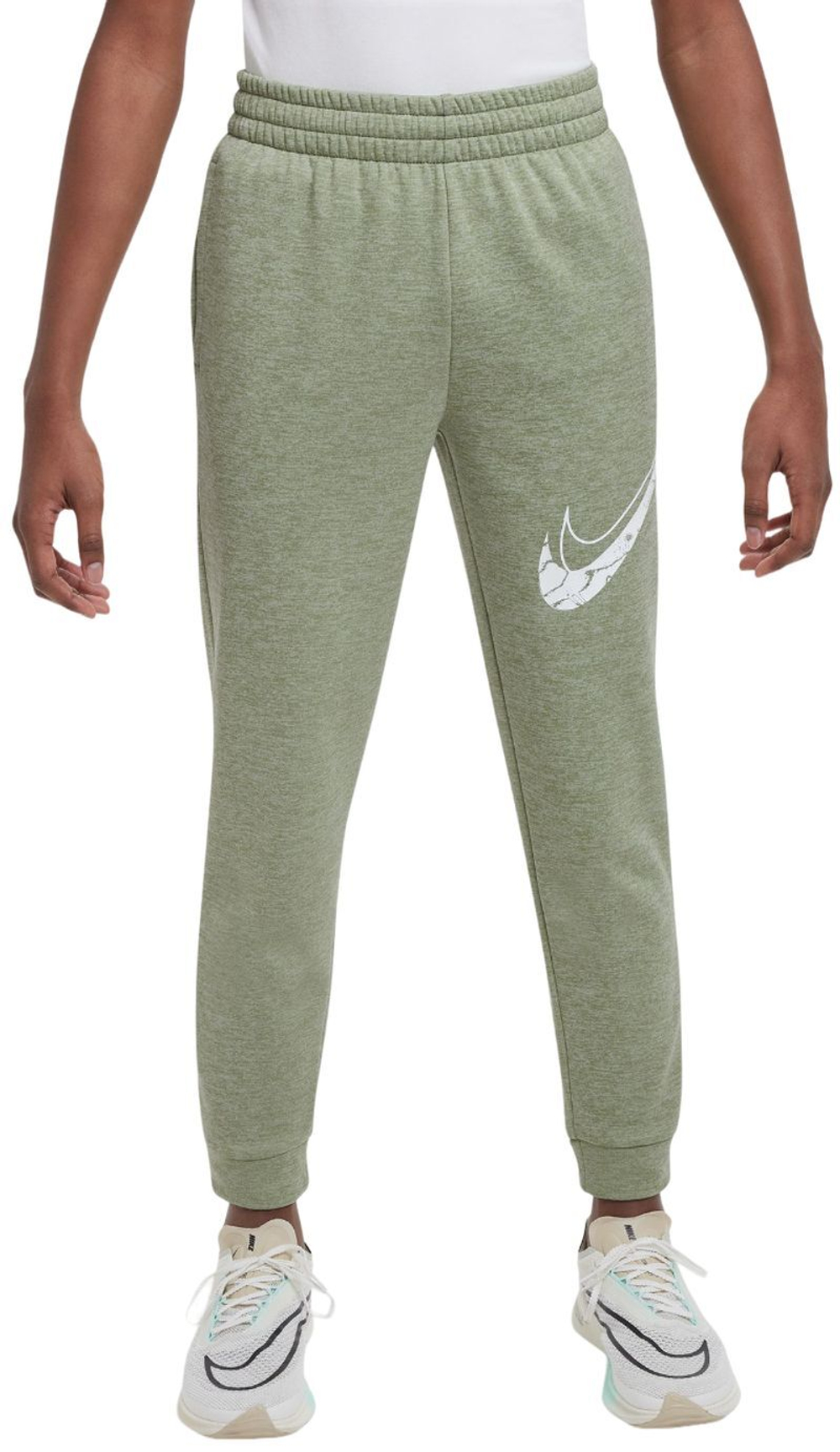 Детские теннисные брюки Nike Kids Multi Stain Repel Therm Fit - Green