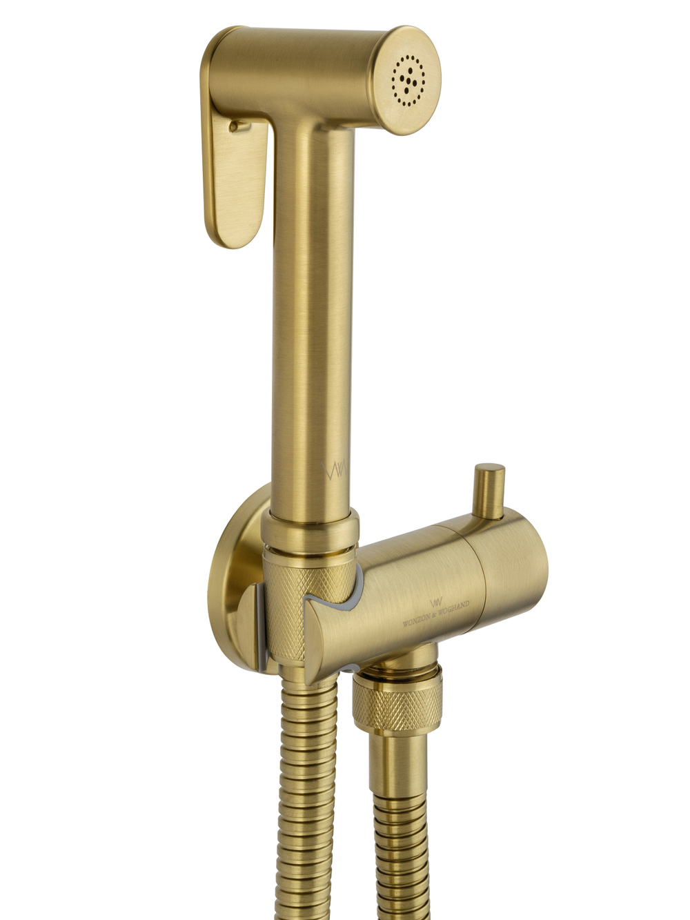 Гигиенический душ с запорным вентилем WONZON & WOGHAND, Брашированное золото (WW-88809903-BG)