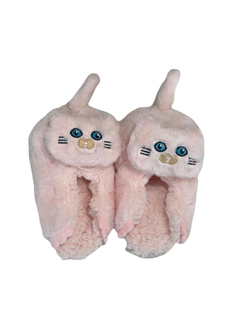 Тапочки детские Лиана, кигуруми Котики, темно-серый, 10-12 лет 21-22,5 см