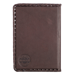 Обложка для паспорта «Герб» с накладкой из стали. Цвет коричневый