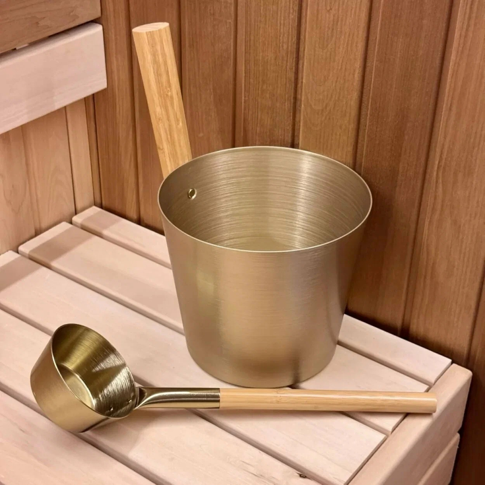 Набор OXY-M PLATINA-2 ушат 5л+черпак 33 см (ручки бамбук)