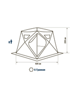 Палатка для зимней рыбалки HIGASHI Yurta Pro