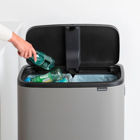 Мусорный бак Bo Touch Bin HI 2x30л Brabantia Минерально-серый