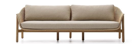 3-местный диван Galea из тикового дерева и синтетического ротанга, 223 см Испания 