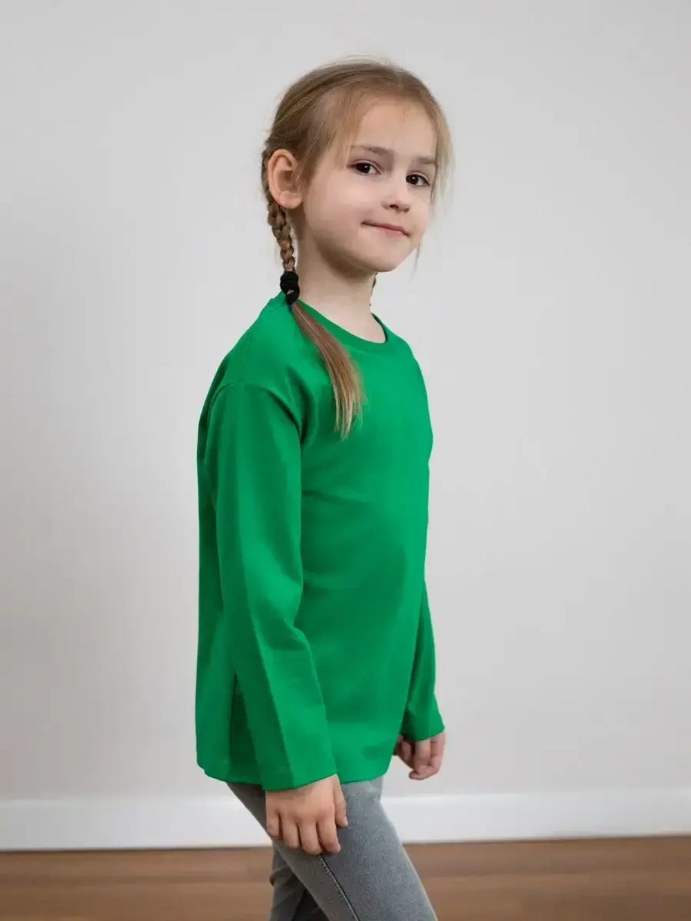 Лонгслив базовый для девочки