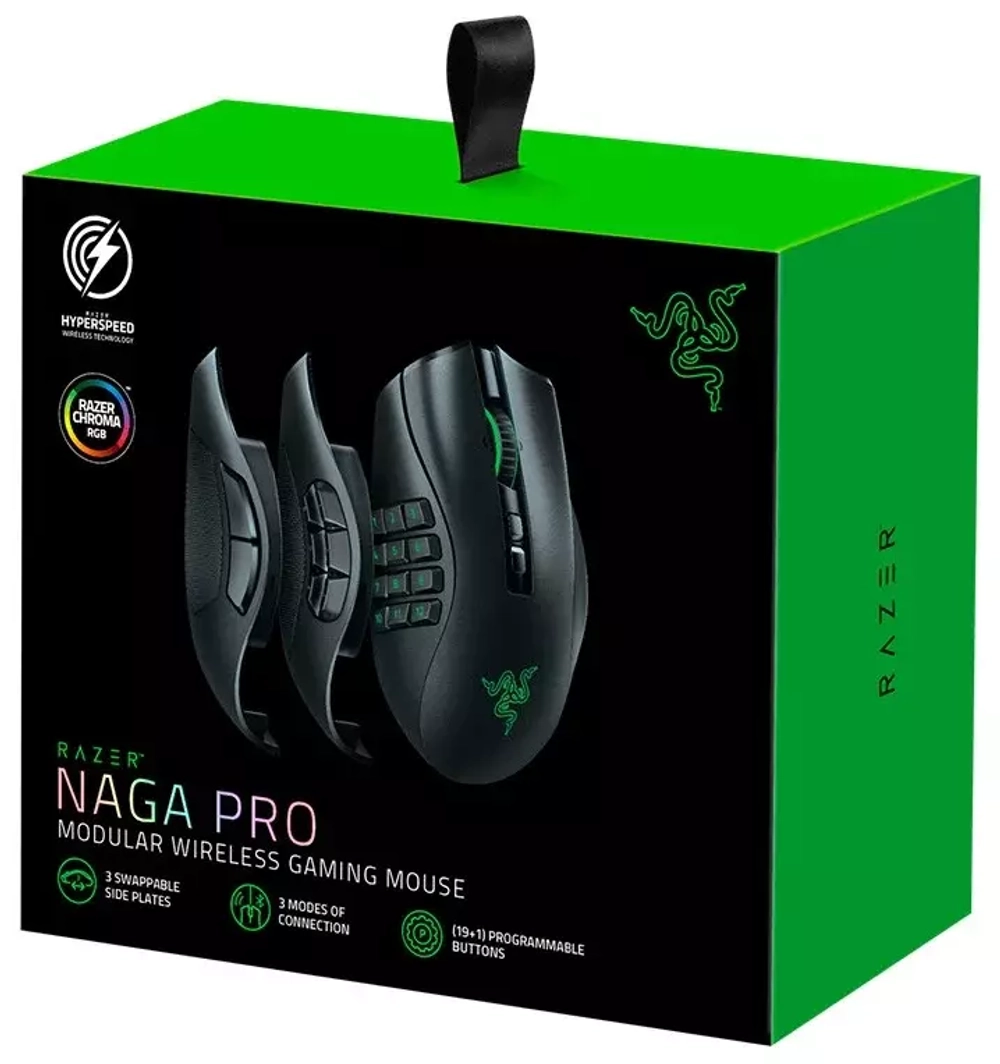 Беспроводная игровая мышь Razer Naga Pro, черный
