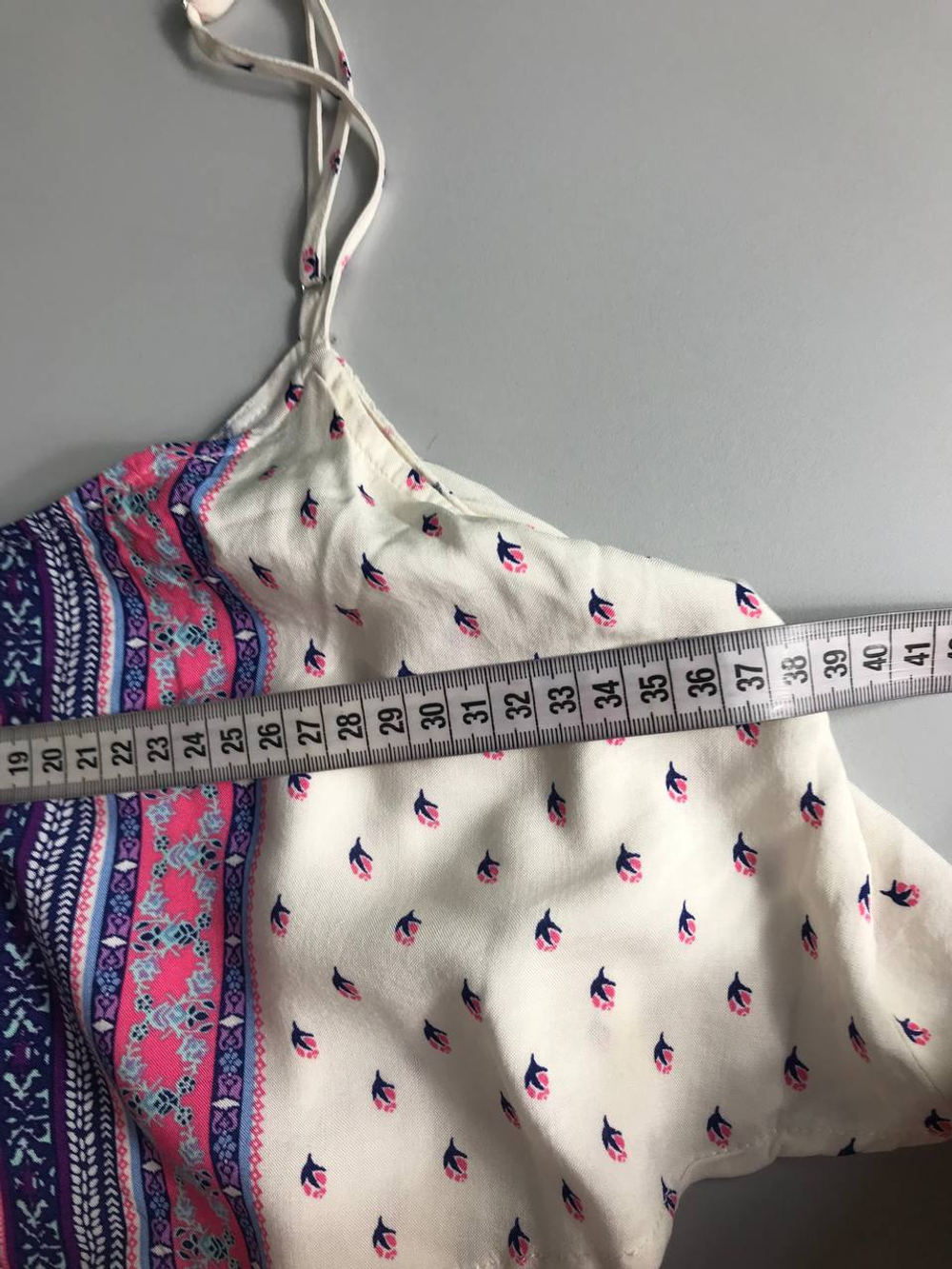 Сарафан H&M для летних прогулок, маркировка 36, визуально на 42 размер