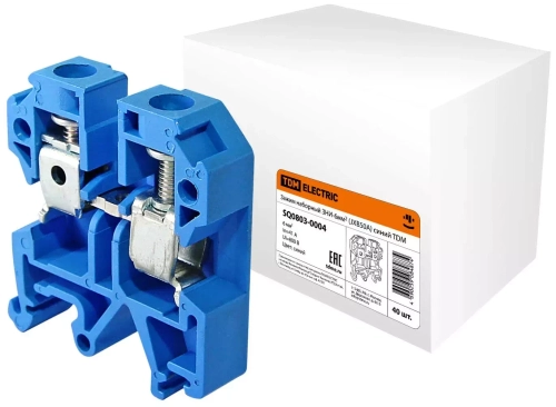 Зажим наборный ЗНИ-6мм2 (JXB50A) синий TDM