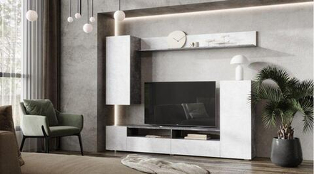 Гостиная Эдем Цемент светлый/темный