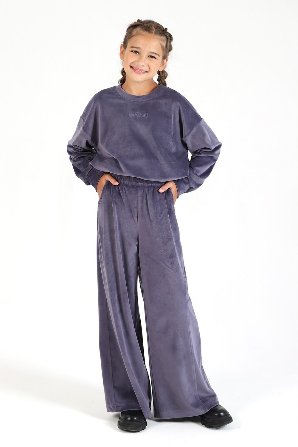 Костюм для девочки Вита-2 Виотекс СЕРЫЙ