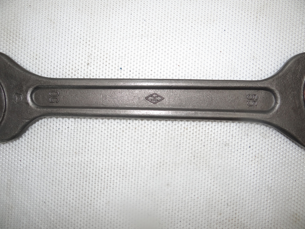 Ключ гаечный рожковый двухсторонний 50х55 Новосибирский инструментальный завод