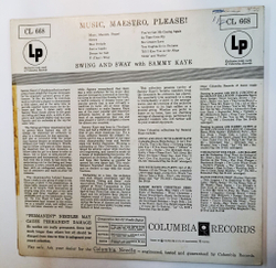 Винтажная виниловая пластинка LP Swing And Sway With Sammy Kaye Music, Maestro, Please (USA 1956)