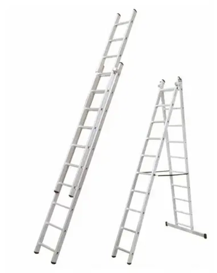 Лестница 8 ступеней двухсекционная   НЕГАБАРИТ