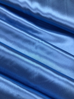 Ткань Креп-сатин голубой, артикул 327777
