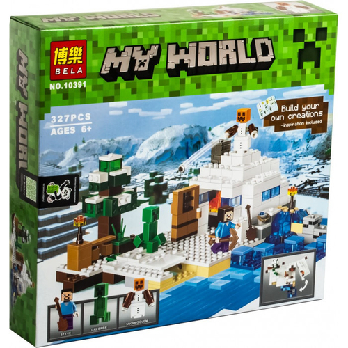 Конструктор Майнкрафт "Снежное укрытие" 357 дет.