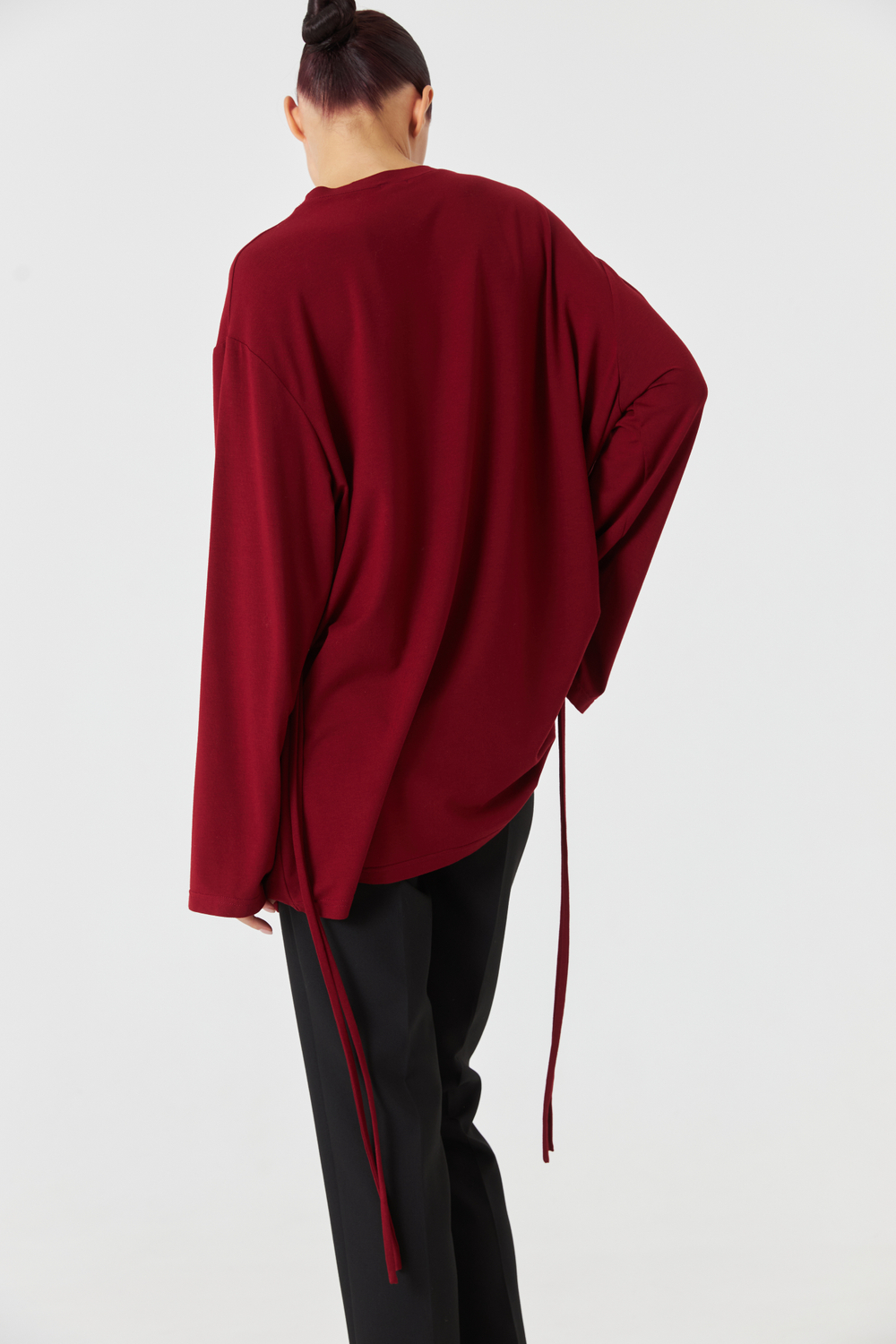 Лонгслив с завязками