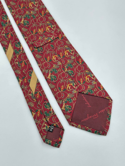 Галстук красный Salvatore Ferragamo