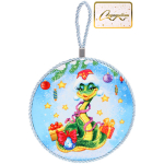 Подставка под горячее керамика 16см «Красавица змейка Несси»