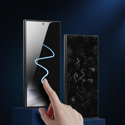 Стекло "Антишпион" от Dux Ducis для смартфона Samsung Galaxy S24 Ultra, серия PRIVACY-S Full Screen Glass