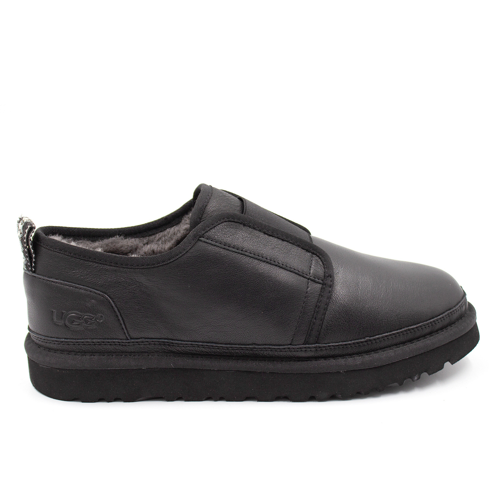 Ugg Mens Slippers Flex Leather Black