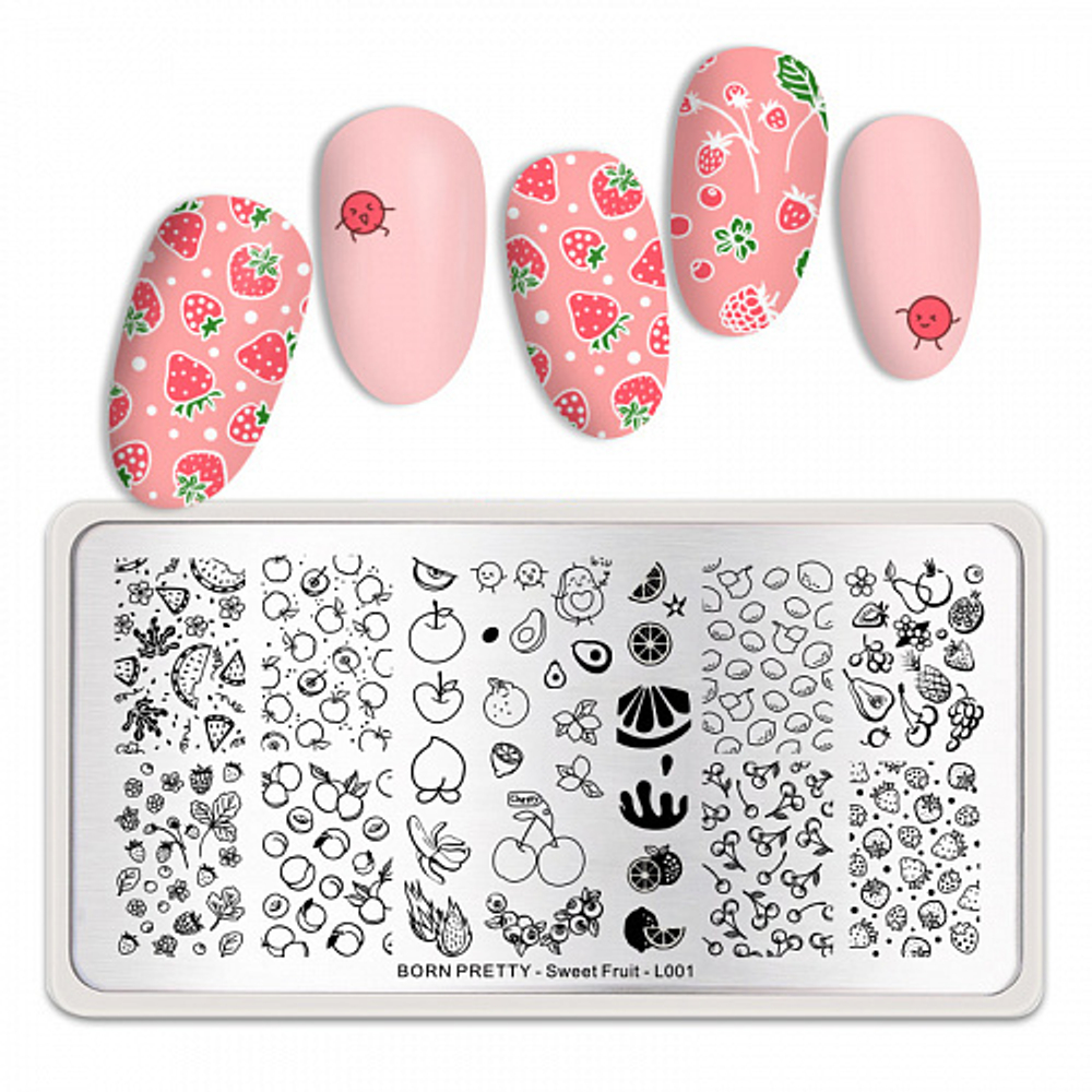 Пластина Born Pretty Sweet Fruit L001