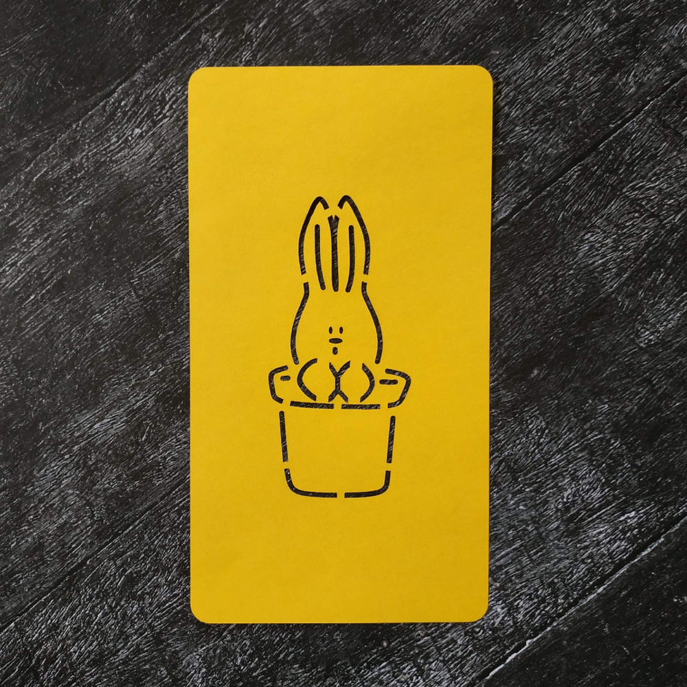 Зайка №41 в горшочке