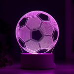 Светильник Футбольный мяч LED RGB от сети 9,5x12,5x16 см