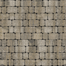 Тротуарная плитка Арена - Искусственный камень Базальт, комплект из 2 видов плит