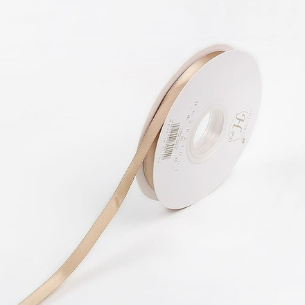 Лента шелк ПРЕМИУМ 1см*45Y ШАМПАНЬ