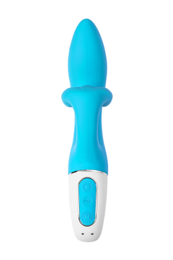 Нереалистичный вибратор Satisfyer Embrace me, силикон, синий