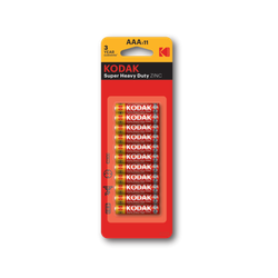 Батарейки Kodak R03-10+1BL SUPER HEAVY DUTY Zinc [K3AHZ-10+1] | Батарейки Солевые