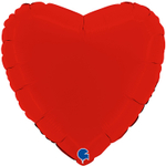 Шар фольгированный Сердце 46 см (Красный)