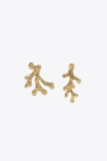 ZARA МЕТАЛЛИЧЕСКИЕ СЕРЬГИ «КОРАЛЛЫ», ЗОЛОТИСТЫЙ