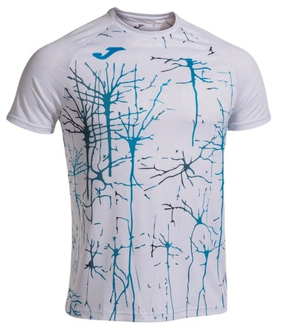 Мужская теннисная футболка Joma Elite IX Short Sleeve T-Shirt M - white