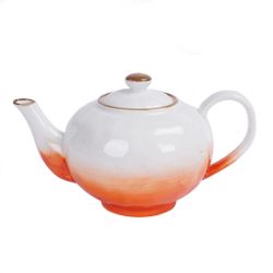 Чайник 600 мл h9 см оранжевый фарфор "The   Eco" P.L. Proff Cuisine [1]