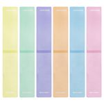 Закладки для книг МАГНИТНЫЕ, "PASTEL", набор 6 штук, 60x20 мм, BRAUBERG, 117013