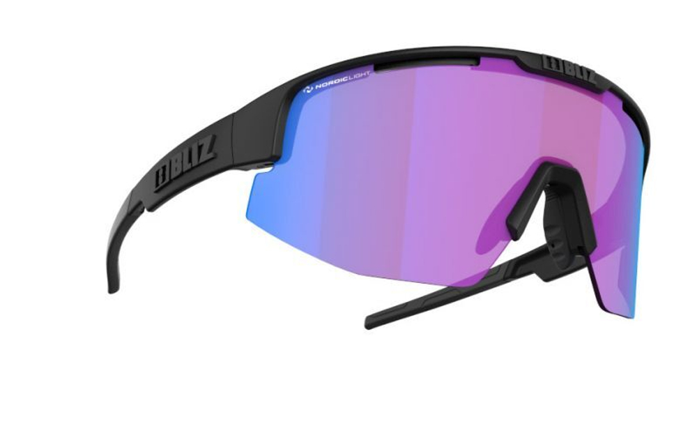 Очки BLIZ MATRIX SMALL Nordic Light Begonia: Violet w blue multi, Matt Black 52107-14N