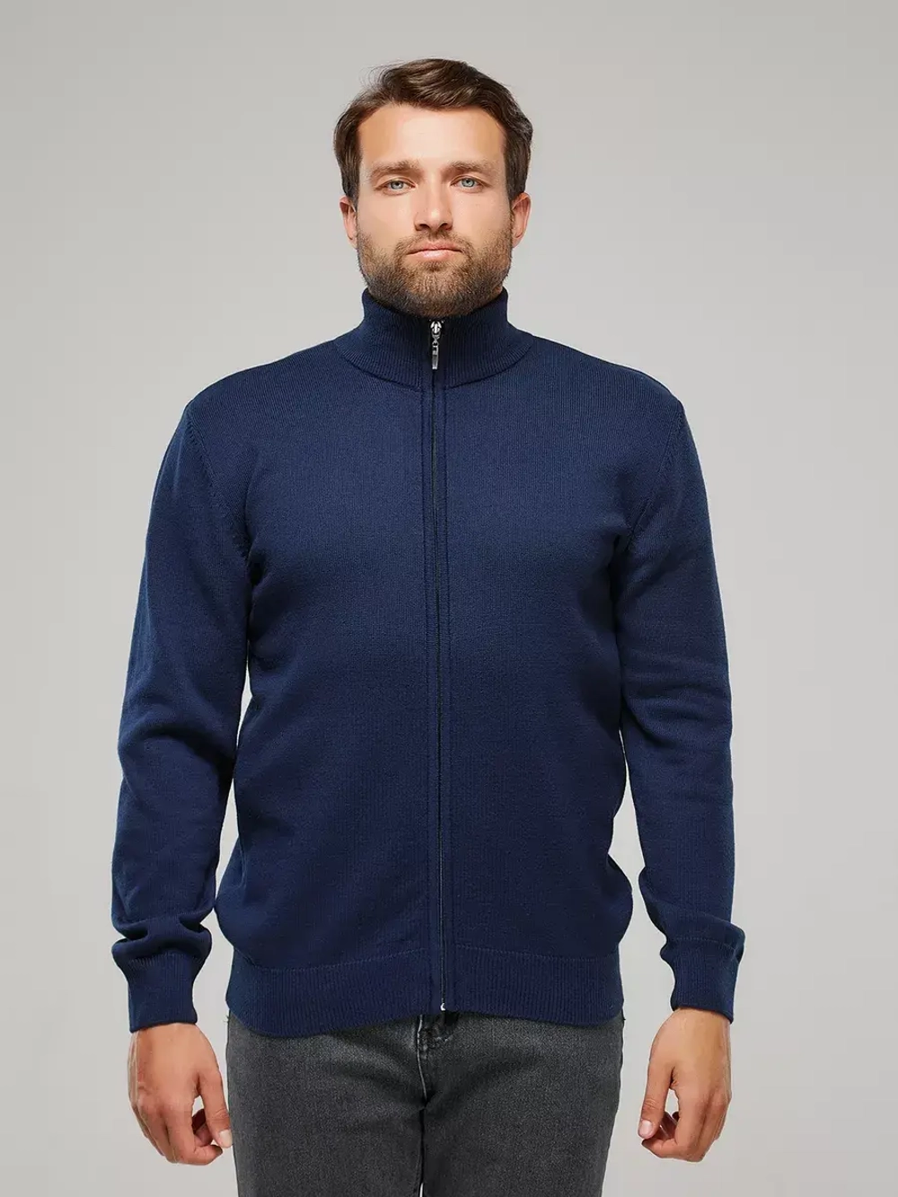 Кардиган классический на молнии