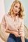 Qadın üçün uzun qollu pudra bluz 30201019