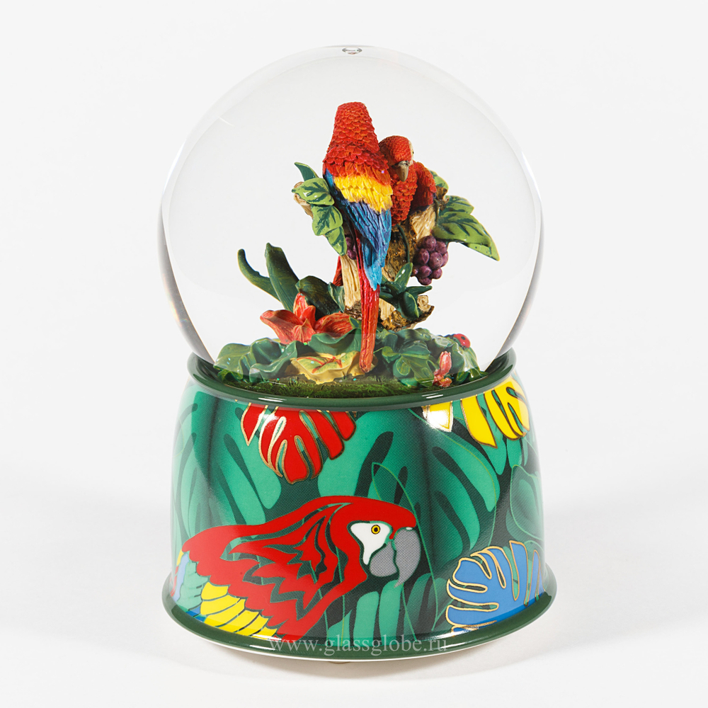 Снежный шар "Попугаи"