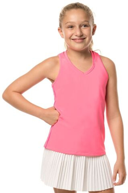 Футболка для девочки Lucky in Love Core V-Neck Cutout Tank Girls - pink