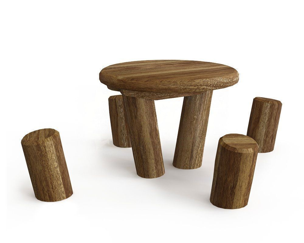 Столик с пенечками «HARDWOOD»