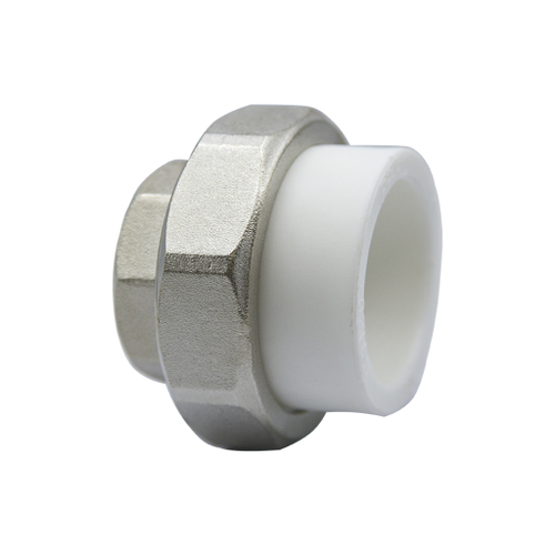 Муфта комб. разъемная, вн 63х2" EVER® plast  БЕЛЫЙ (Россия) УСИЛЕННАЯ