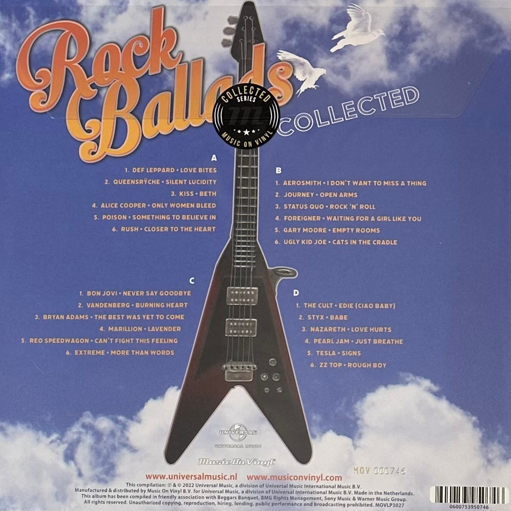 Сборник Rock Ballads Collected 2LP (Голландия 2022г.)