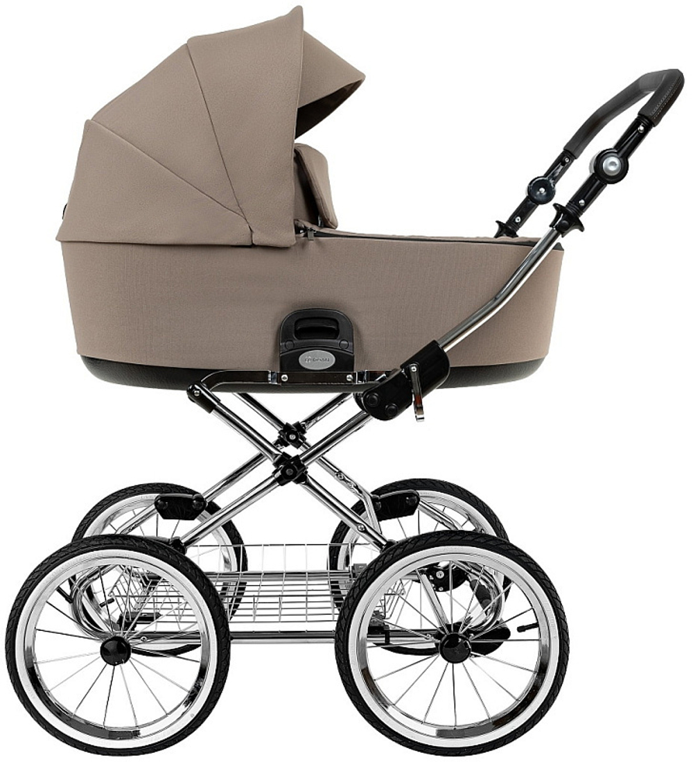 Детская коляска Roan Bass Next Classic d14 2.0 2 в 1 BSNC/90/2 Hazel/Black/руч.Black